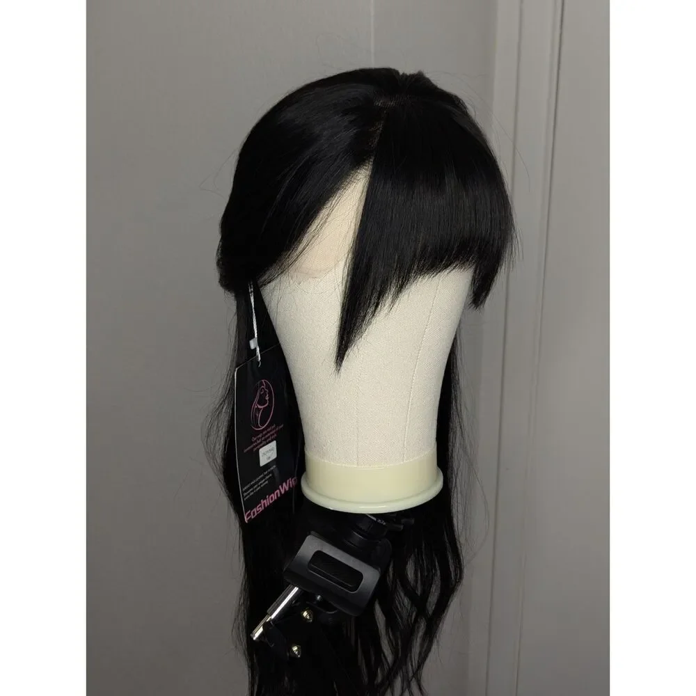 Black 13×4 Lace Front 26IN Heat Resistant Synthetic Wig